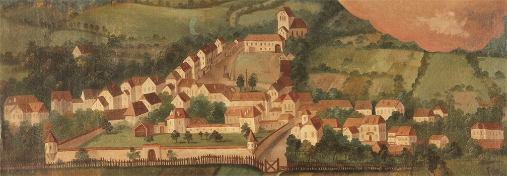 Älteste Ansicht des Markt Weiz aus dem Jahre 1771